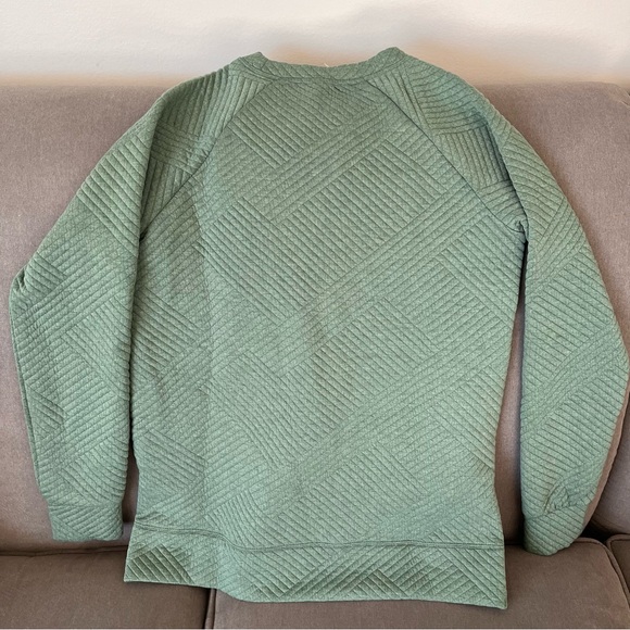 Sage green quilted sweater - Picture 3 of 4
